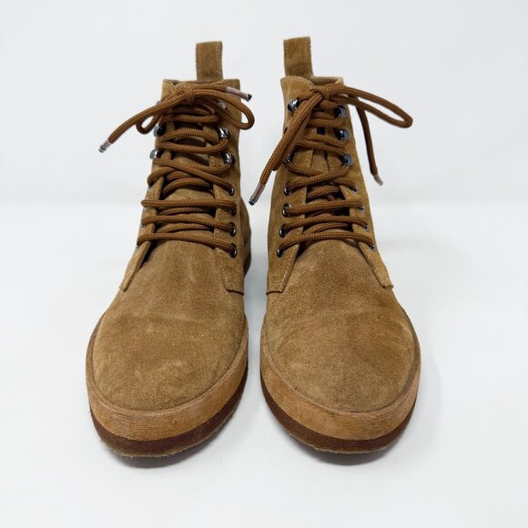 Jenni Kayne Tan Suede Canyon Boots Women's Sz EU 38/US 8 Lace Up Made in Italy - Picture 2 of 9